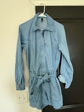Kut from the Kloth Light Blue Denim Romper